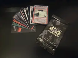 STAR WARS CCG PREMIERE BLACK BORDER OPENED BOOSTER PACK OF 15 CARDS - Image 1