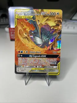 Pokemon Moltres Zapdos Articuno GX TCG Holo Card 44/68 Tag Team - Image 1
