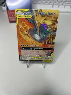 Pokemon Moltres Zapdos Articuno GX TCG Holo Card 44/68 Tag Team - Image 3