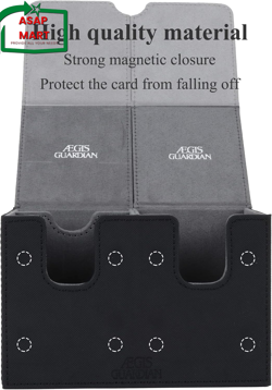 AEGIS GUARDIAN Card Deck Box with Dice Tray for MTG Cards Commander Deck Box Hol - Image 3