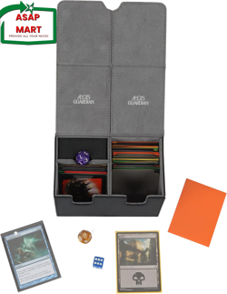 AEGIS GUARDIAN Card Deck Box with Dice Tray for MTG Cards Commander Deck Box Hol - Image 5
