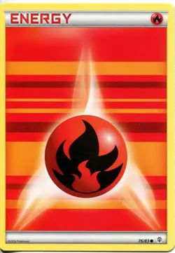 Pokemon TCG XY Generations Common Card #76 Fire Energy - Image 1
