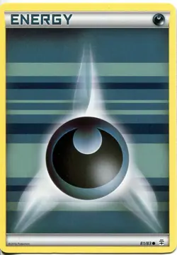 Pokemon TCG XY Generations Common Card #81 Darkness Energy - Image 1