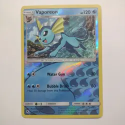 Vaporeon 18/68 Reverse Holo Hidden Fates - Pokemon Card - NM - Image 1