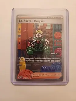 Lt. Surge’s Bargain 185/132 - Mega Evolutions - NM Pack fresh - Pokemon Card - Image 1