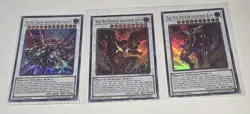 Hot Red Dragon Archfiend DUPO-EN057-59 1st Edition Ultra Rare Card Lot ×3 NM/M - Image 1