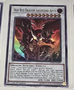 Hot Red Dragon Archfiend DUPO-EN057-59 1st Edition Ultra Rare Card Lot ×3 NM/M - Image 3