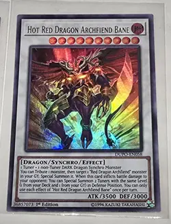 Hot Red Dragon Archfiend DUPO-EN057-59 1st Edition Ultra Rare Card Lot ×3 NM/M - Image 4