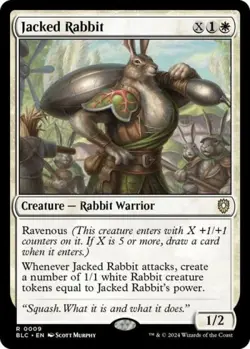 ~ Jacked Rabbit ~ NM ~ Commander: Bloomburrow ~ MTG ~ - Image 1