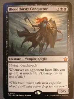 Bloodthirsty Conqueror Foundations Regular Mythic 0058 NM Free Shipping - Image 1