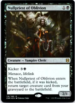 Nullpriest of Oblivion - FOIL - Zendikar Rising - 118 LP - Image 1