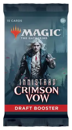 4 packs: Magic the Gathering: Innistrad: Crimson Vow - Draft Booster Pack Sealed - Image 1