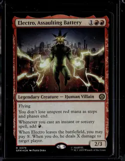 Electro, Assaulting Battery - 76 - SPM - Foil - NM - MTG Magic the Gathering - Image 1