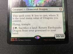 MTG Earthquake Dragon 228 Foil Rare CLB Commander Legends Baldur's Gate NM - Image 2