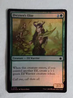 Dwynen's Elite #218 Foundations Foil Magic the Gathering - Image 1