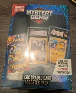Pokemon Mystery Gems 1 CGC Graded Card & Booster Pack 2025! New Limited Edition. - Image 1