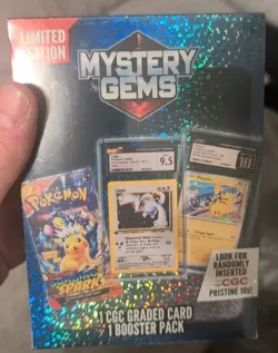 Pokemon Mystery Gems 1 CGC Graded Card & Booster Pack 2025! New Limited Edition. - Image 2
