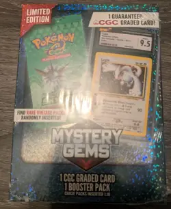 Pokemon Mystery Gems 1 CGC Graded Card & Booster Pack 2025! New Limited Edition. - Image 3