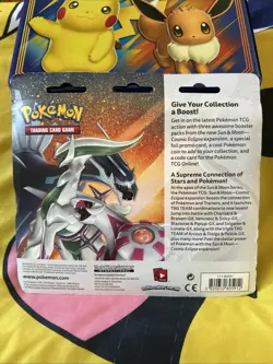Pokemon Sun & Moon Cosmic Eclipse 3 Pack Blister Sealed Victini factory sealed - Image 2