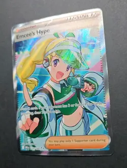 Pokemon TCG Emcee's Hype Ultra Rare Trainer Destined Rivals - Image 3