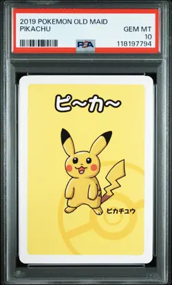2019 POKEMON OLD MAID PIKACHU PSA 10 - Image 1