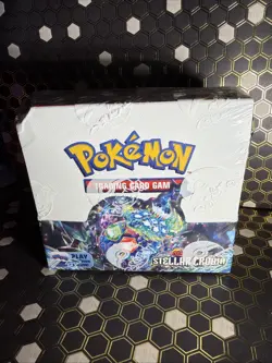 POKEMON SCARLET & VIOLET STELLAR CROWN FACTORY SEALED 36 PACK BOOSTER BOX - Image 1
