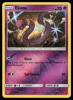 Ekans 62/214 Reverse Holo Pokemon Unbroken Bonds LP - Image 1