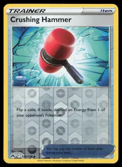 Crushing Hammer 125/159 Reverse Holo Pokemon Crown Zenith LP - Image 1
