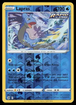Lapras 054/264 Reverse Holo Pokemon Fusion Strike LP - Image 1
