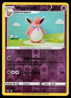 Wigglytuff 111/264 Reverse Holo Pokemon Fusion Strike LP - Image 1