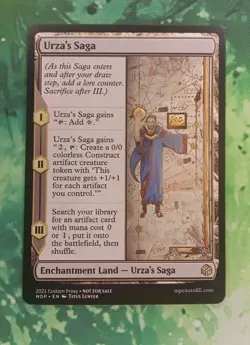 Custom Game Card-Urza's Saga-LP Condition - Image 1