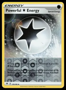 Powerful Energy 176/189 Reverse Holo Pokemon Darkness Ablaze LP - Image 1