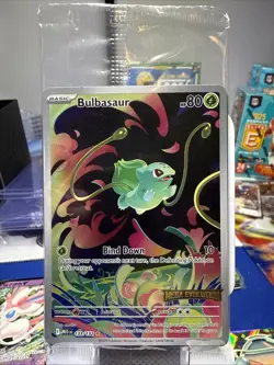 Bulbasaur Pokemon Stamped Promo Mega Evolution IR 133/132 (Sealed) - Image 1