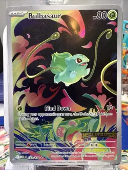 Bulbasaur Pokemon Stamped Promo Mega Evolution IR 133/132 (Sealed) - Image 2