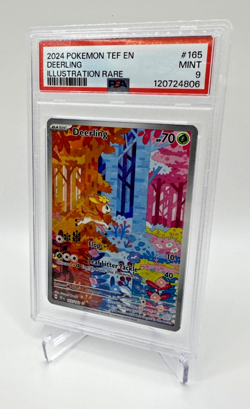 2024 POKEMON TEF EN-TEMPORAL FORCES ILLUSTRATION RARE #165 DEERLING PSA 9 - Image 1
