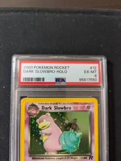 Pokemon TCG Dark Slowbro Team Rocket 12/82 Holo Rare PSA 6 - Image 2
