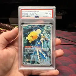 2025 POKEMON DRI EN DESTINED RIVALS ILLUSTRATION RARE 193 MISTY'S PSYDUCK PSA 10 - Image 1