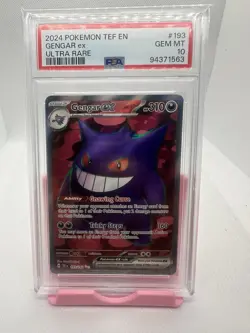 2024 POKEMON TEF EN-TEMPORAL FORCES ULTRA RARE #193 GENGAR EX PSA 10 - Image 1