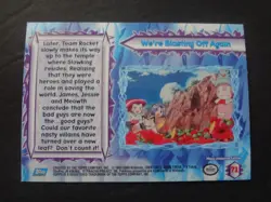 2000 Topps Pokemon the Movie Silver Foil #71 We're Blasting Off Again - Image 2