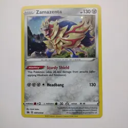 Zamazenta Holo Pokemon Sword & Shield Black Star Promo #SWSH034 NM - Image 1