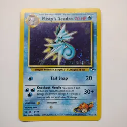 Pokemon TCG Misty's Seadra Prerelease 9/132 Gym Heroes Holo NM/LP - Image 1