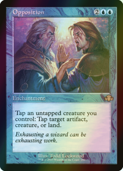 MTG Opposition Foil ** Dominaria Remastered ** English (NM) - Image 1