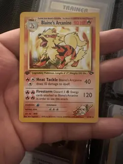 2000 POKEMON GYM CHALLENGE HOLO-1ST ED #1 BLAINE'S ARCANINE - Image 1
