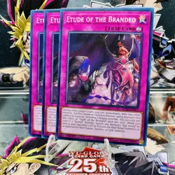 3x Yugioh Playset Etude of the Branded MP24-EN351 Common 1st Ed Near Mint - Image 1