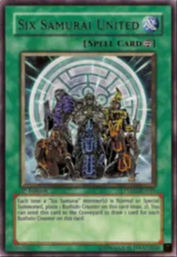 [RARE] YuGiOh - Six Samurai United - PTDN-EN059 NM/LP 1st Ed - Image 1
