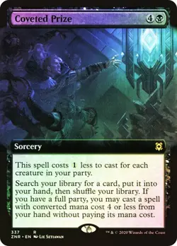 Coveted Prize FOIL EXTENDED - 337 - Rare - Zendikar Rising ZNR MTG - Image 1