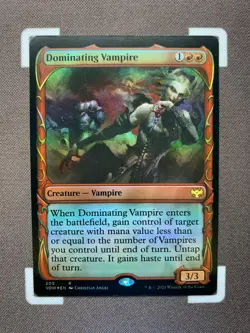 Dominating Vampire FOIL Showcase - 305 - Rare - Innistrad Crimson Vow VOW MTG - Image 1
