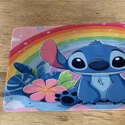 Stitch Rainbow Rubber Playmat Play Mat For Tcg Trading Card Games Disney Lorcana - Image 2