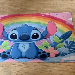 Stitch Rainbow Rubber Playmat Play Mat For Tcg Trading Card Games Disney Lorcana - Image 3