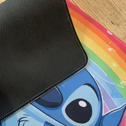 Stitch Rainbow Rubber Playmat Play Mat For Tcg Trading Card Games Disney Lorcana - Image 4